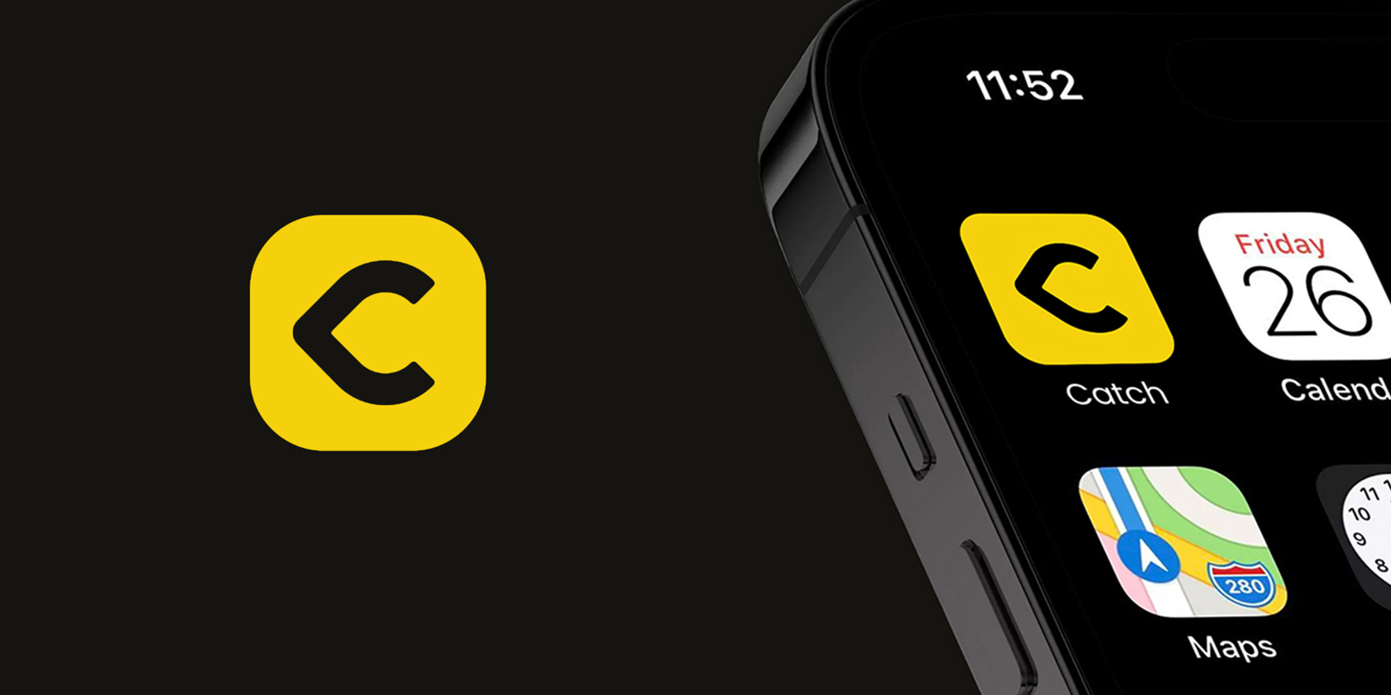 Catch food delivery app logo design brand identity Samadara Ginige