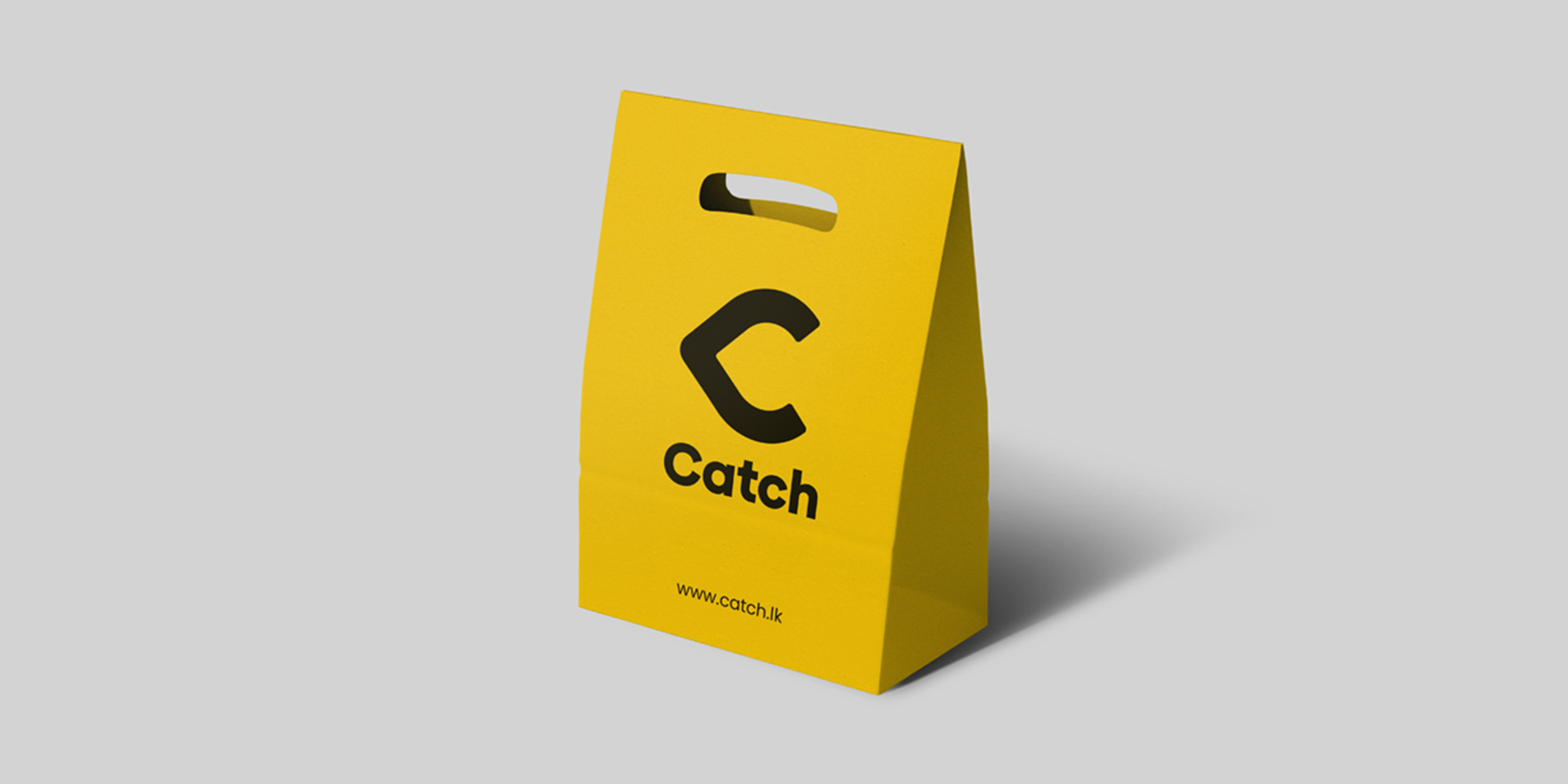 Catch food delivery app logo design brand identity Samadara Ginige